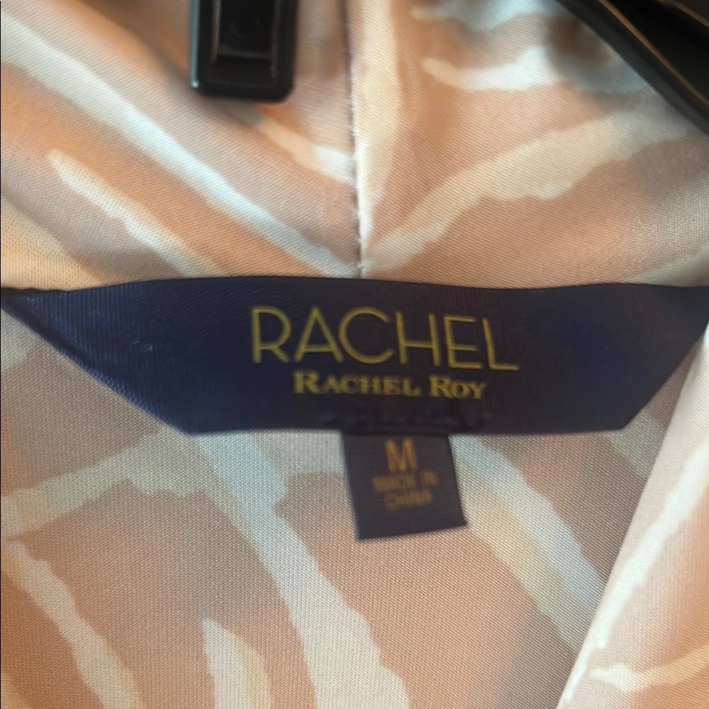 RACHEL Rachel Roy White and Tan Sleeveless Faux wrap Maxi Dress M - Picture 8 of 9